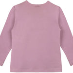 Girls' Basic Crewneck Long Sleeve Cotton T-Shirt  / 5 to 7 Years lilax