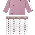 Girls' Basic Crewneck Long Sleeve Cotton T-Shirt  / 5 to 7 Years lilax