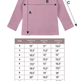 Girls' Basic Crewneck Long Sleeve Cotton T-Shirt  / 5 to 7 Years lilax