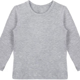 Girls' Basic Crewneck Long Sleeve Cotton T-Shirt  / 5 to 7 Years lilax