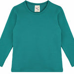 Girls' Basic Crewneck Long Sleeve Cotton T-Shirt  / 5 to 7 Years lilax