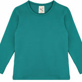 Girls' Basic Crewneck Long Sleeve Cotton T-Shirt  / 5 to 7 Years lilax