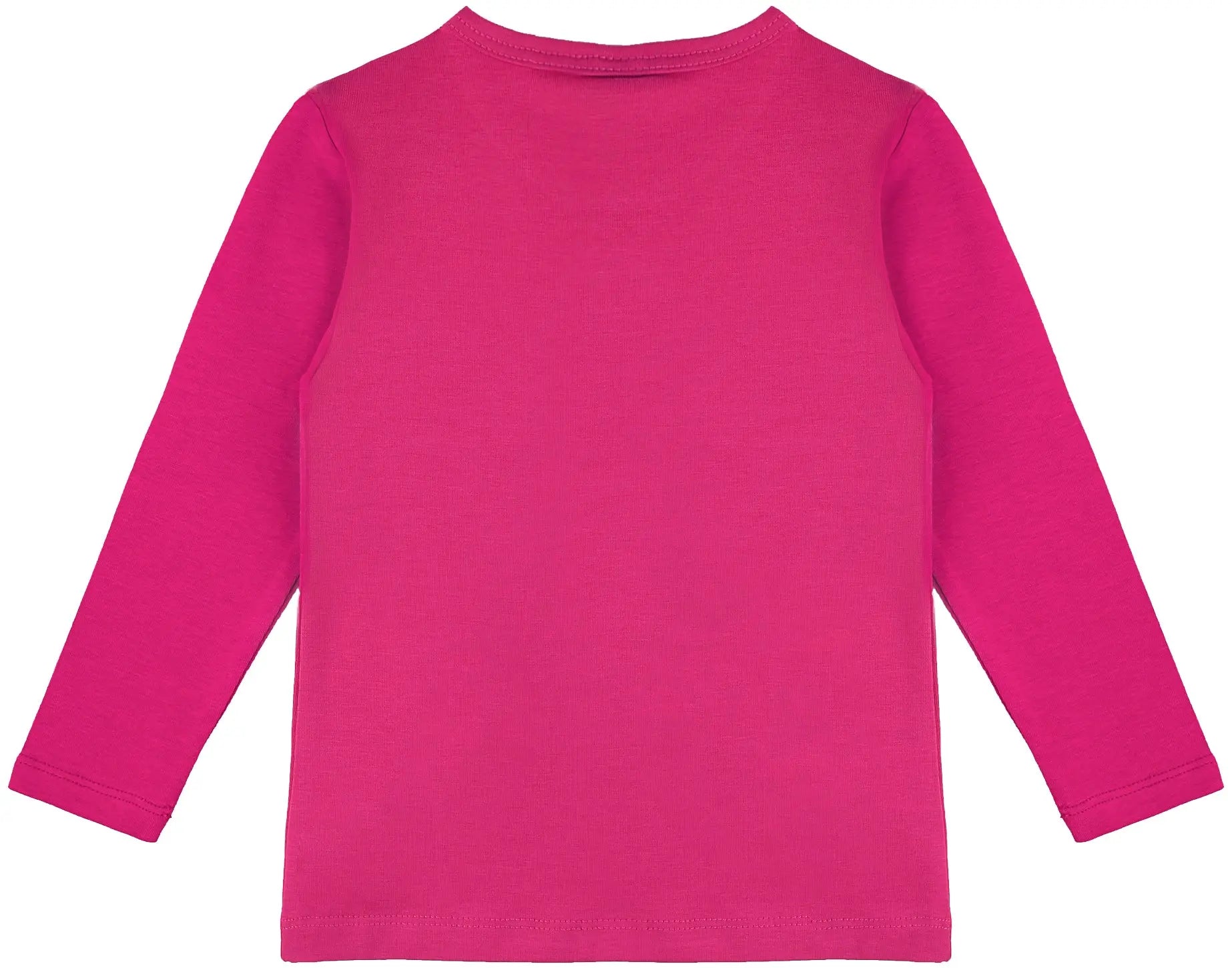 Girls' Basic Crewneck Long Sleeve Cotton T-Shirt  / 5 to 7 Years lilax