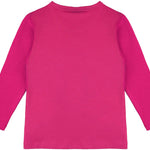 Girls' Basic Crewneck Long Sleeve Cotton T-Shirt  / 5 to 7 Years lilax