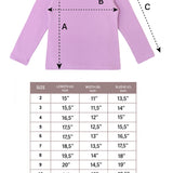 Girls' Basic Crewneck Long Sleeve Cotton T-Shirt  / 5 to 7 Years lilax