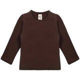 Girls' Basic Crewneck Long Sleeve Cotton T-Shirt