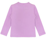 Girls' Basic Crewneck Long Sleeve Cotton T-Shirt / 8 to 10 Years LILAX