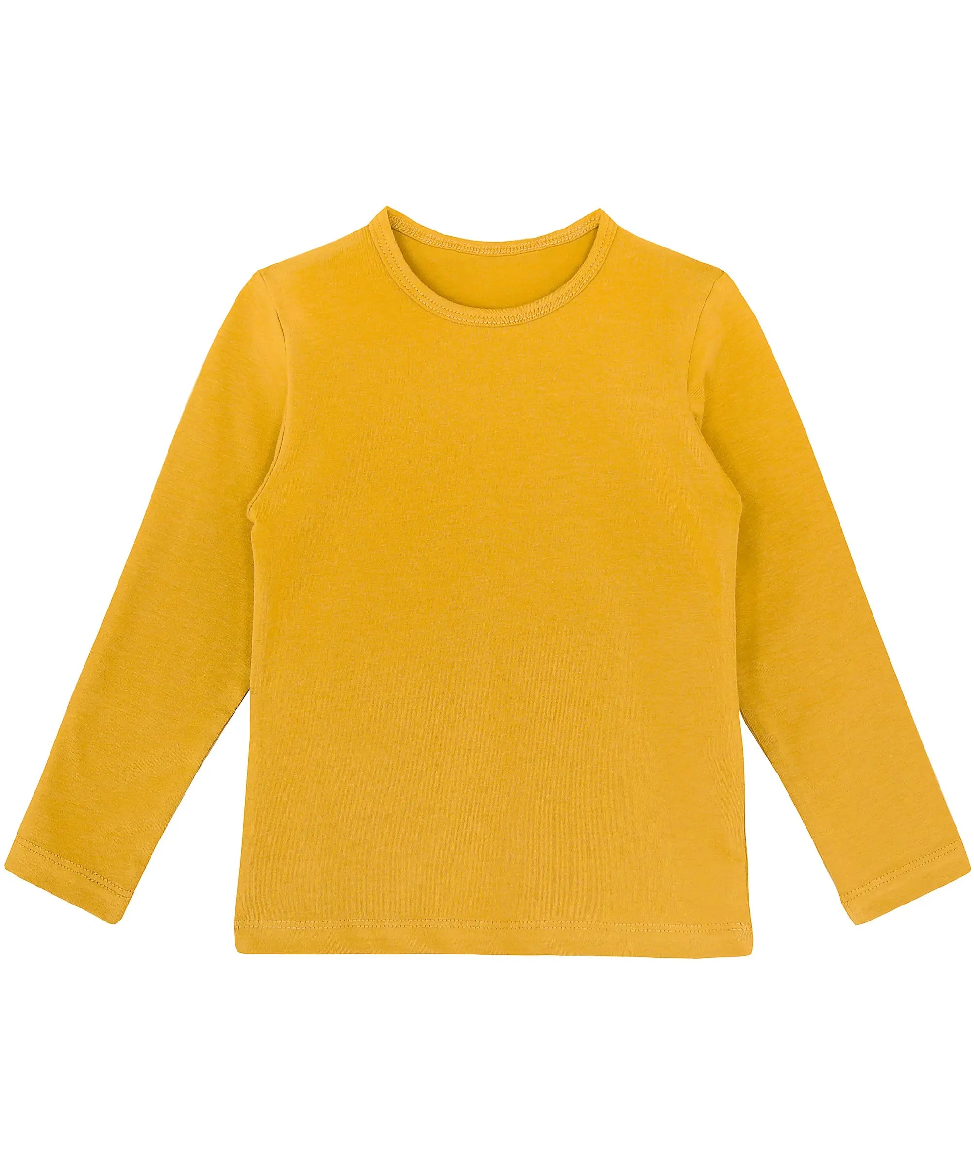 Girls cotton basic solid crewneck t-shirt; best for baby girl clothes & christmas gift ideas