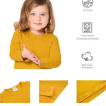 Girls' Basic Crewneck Long Sleeve Cotton T-Shirt / 8 to 10 Years LILAX