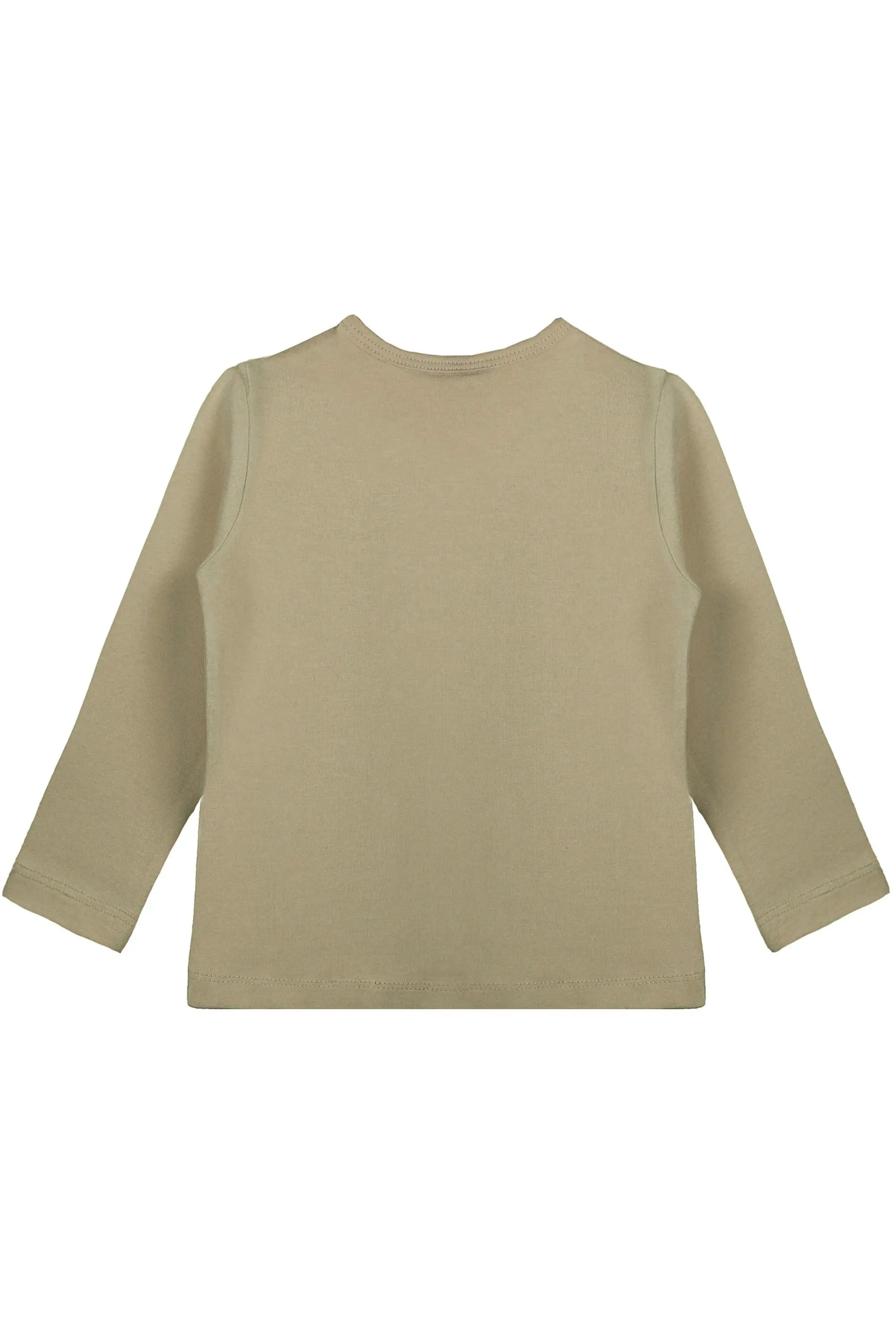 Girls' Basic Crewneck Long Sleeve Cotton T-Shirt / 8 to 10 Years LILAX