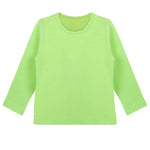 Girls' Basic Crewneck Long Sleeve Cotton T-Shirt / Toddler LILAX