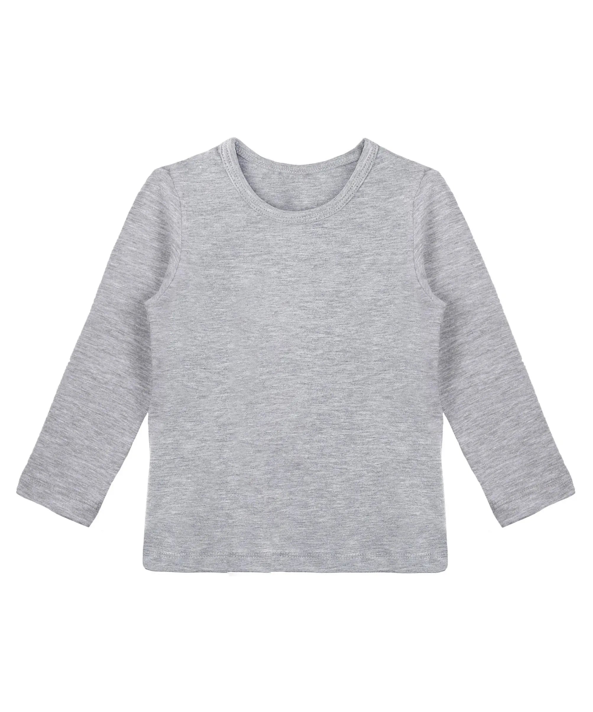 Girls cotton basic solid crewneck t-shirt; best for baby girl clothes & christmas gift ideas