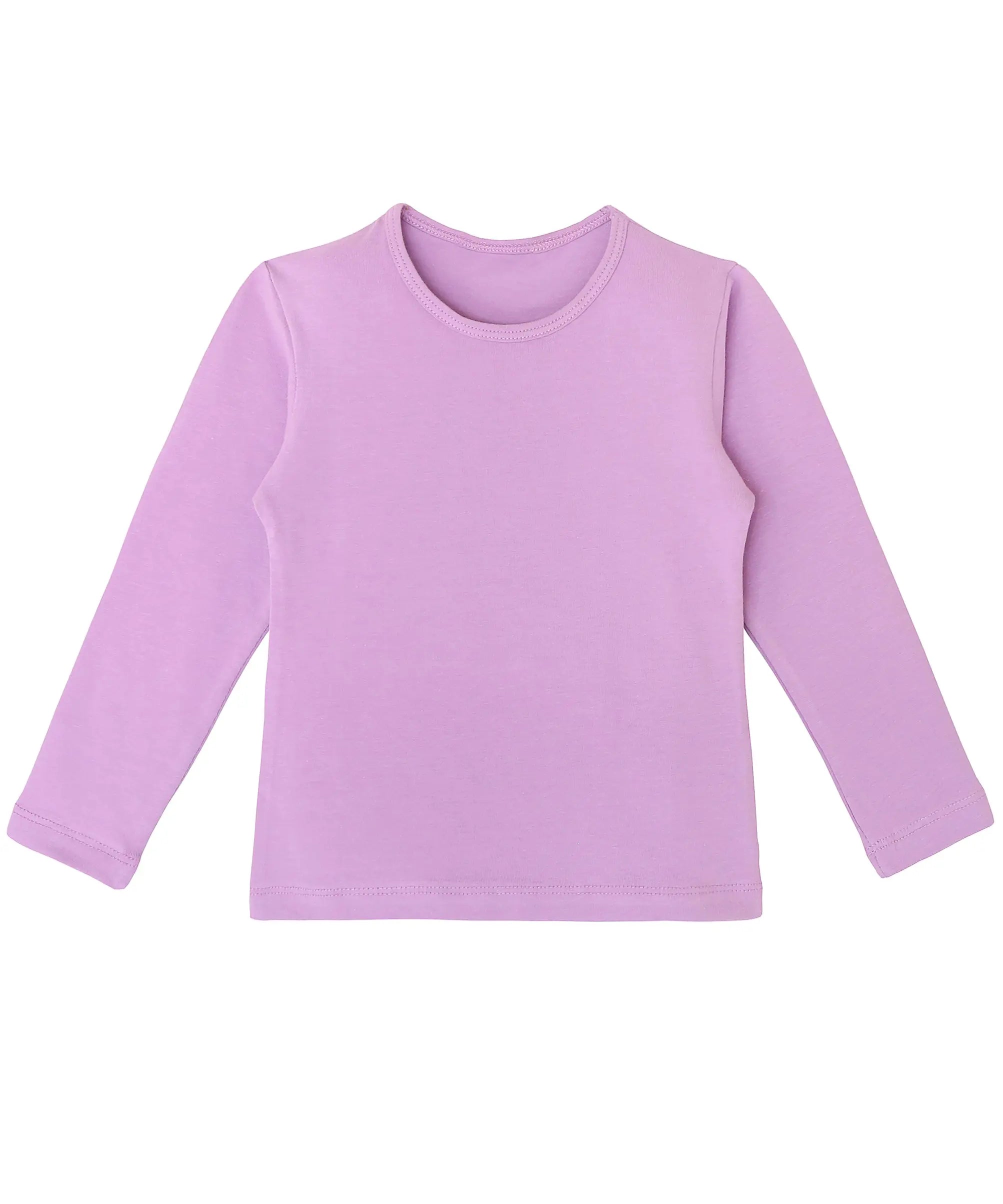 Girls cotton basic solid crewneck t-shirt; best for baby girl clothes & christmas gift ideas