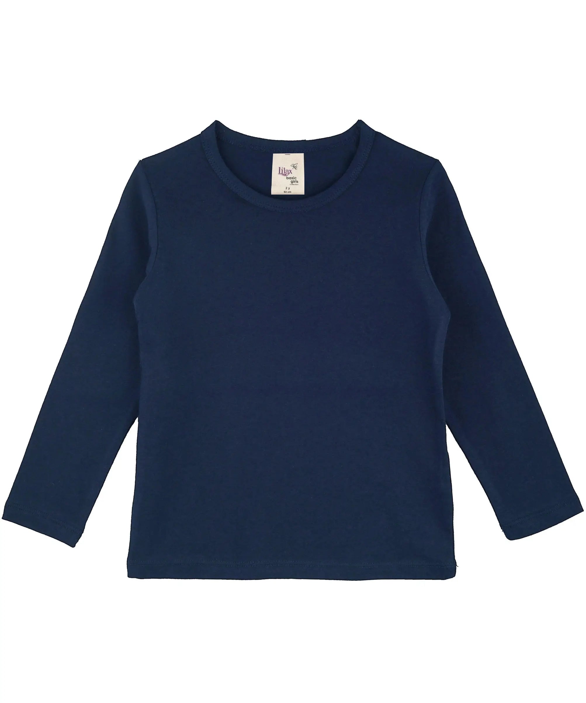 Girls cotton basic solid crewneck t-shirt; best for baby girl clothes & christmas gift ideas