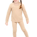 Girls' Basic Soft Leggings Solid Full Length Cotton / 5 to 8 Years LILAX