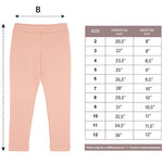 Girls' Basic Soft Leggings Solid Full Length Cotton / 5 to 8 Years LILAX