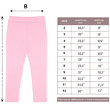 Girls' Basic Soft Leggings Solid Full Length Cotton / 5 to 8 Years LILAX