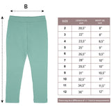 Girls' Basic Soft Leggings Solid Full Length Cotton / 5 to 8 Years LILAX