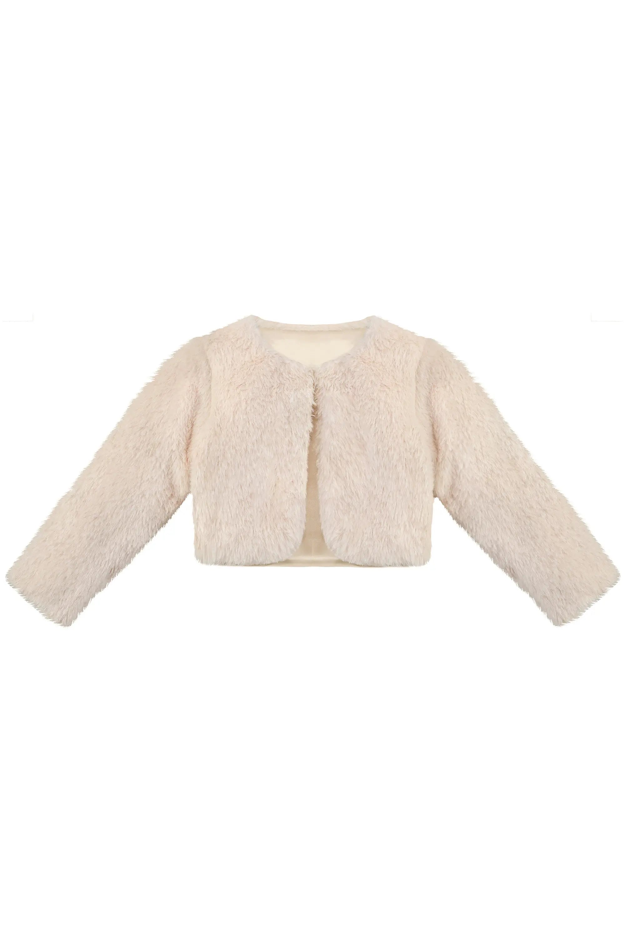 Girls' Bolero Cozy Faux Fur Jacket Shrug