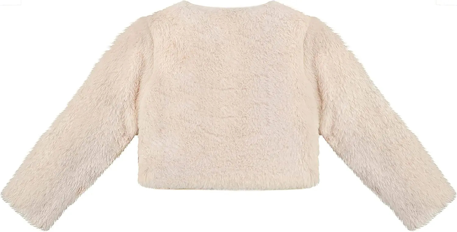 Girls' Bolero Cozy Faux Fur Jacket Shrug LILAX