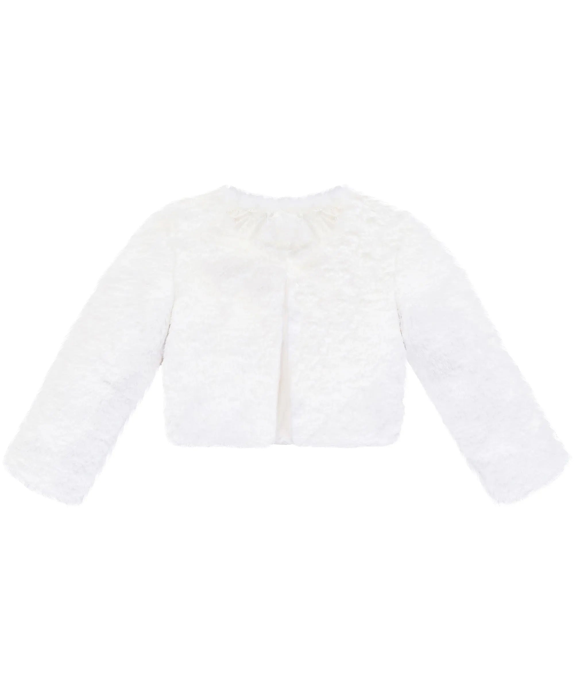 Puffy cozy girls’ bolero jacket; perfect girls christmas dress and Christmas gift ideas 