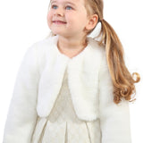 Girls' Bolero Cozy Faux Fur Jacket Shrug LILAX