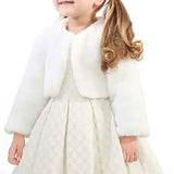 Girls' Bolero Cozy Faux Fur Jacket Shrug LILAX