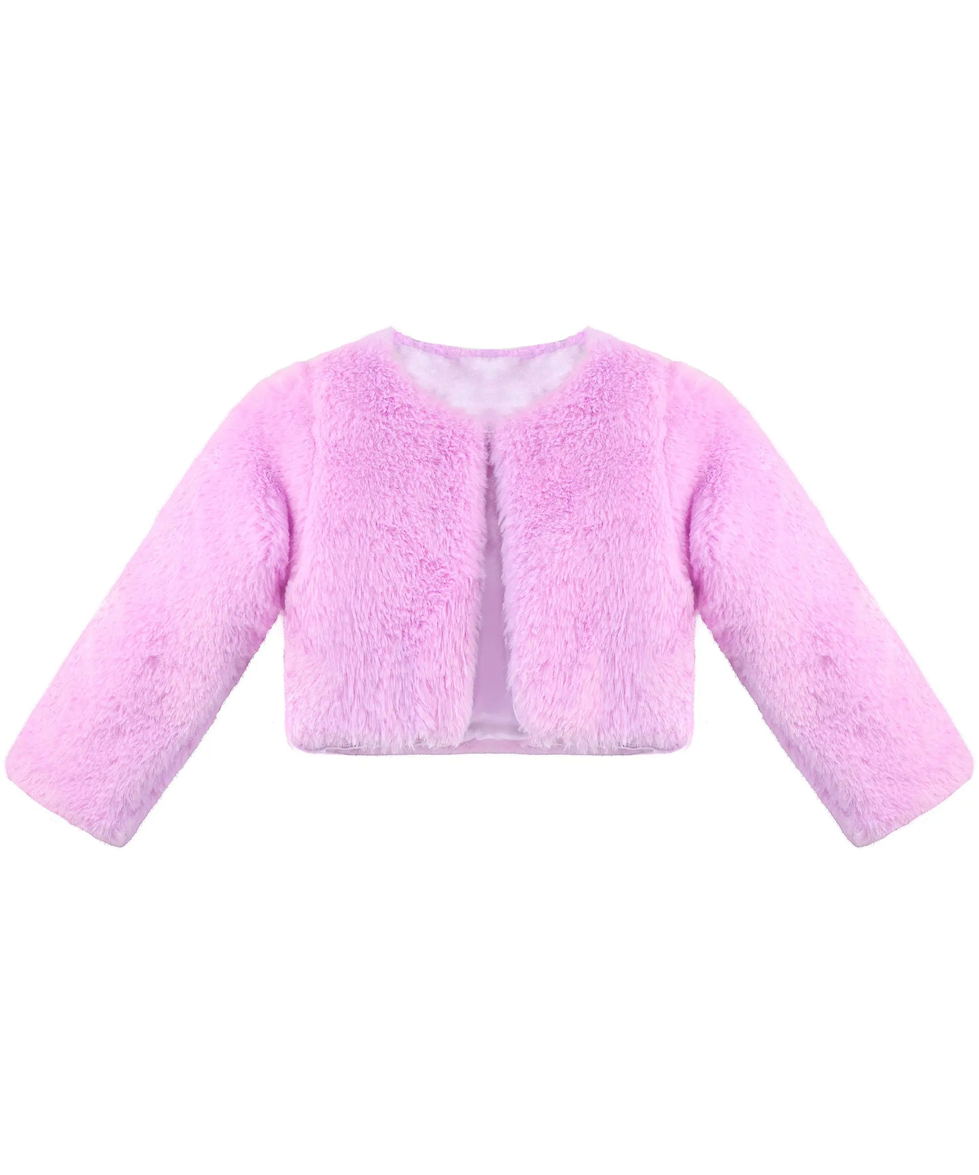 Puffy cozy girls’ bolero jacket; perfect girls christmas dress and Christmas gift ideas 