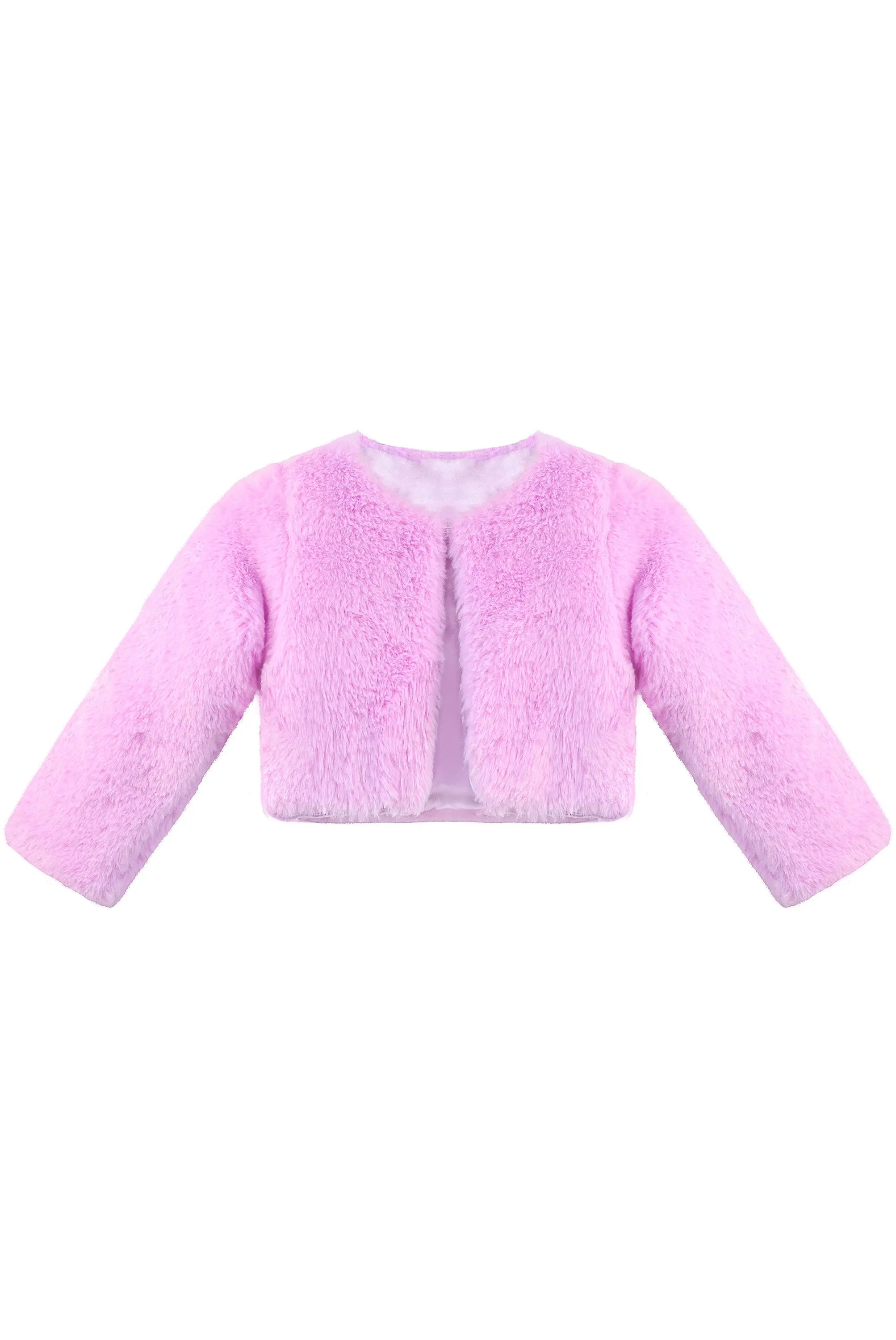 Girls' Bolero Cozy Faux Fur Jacket Shrug