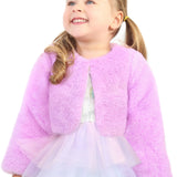 Girls' Bolero Cozy Faux Fur Jacket Shrug LILAX