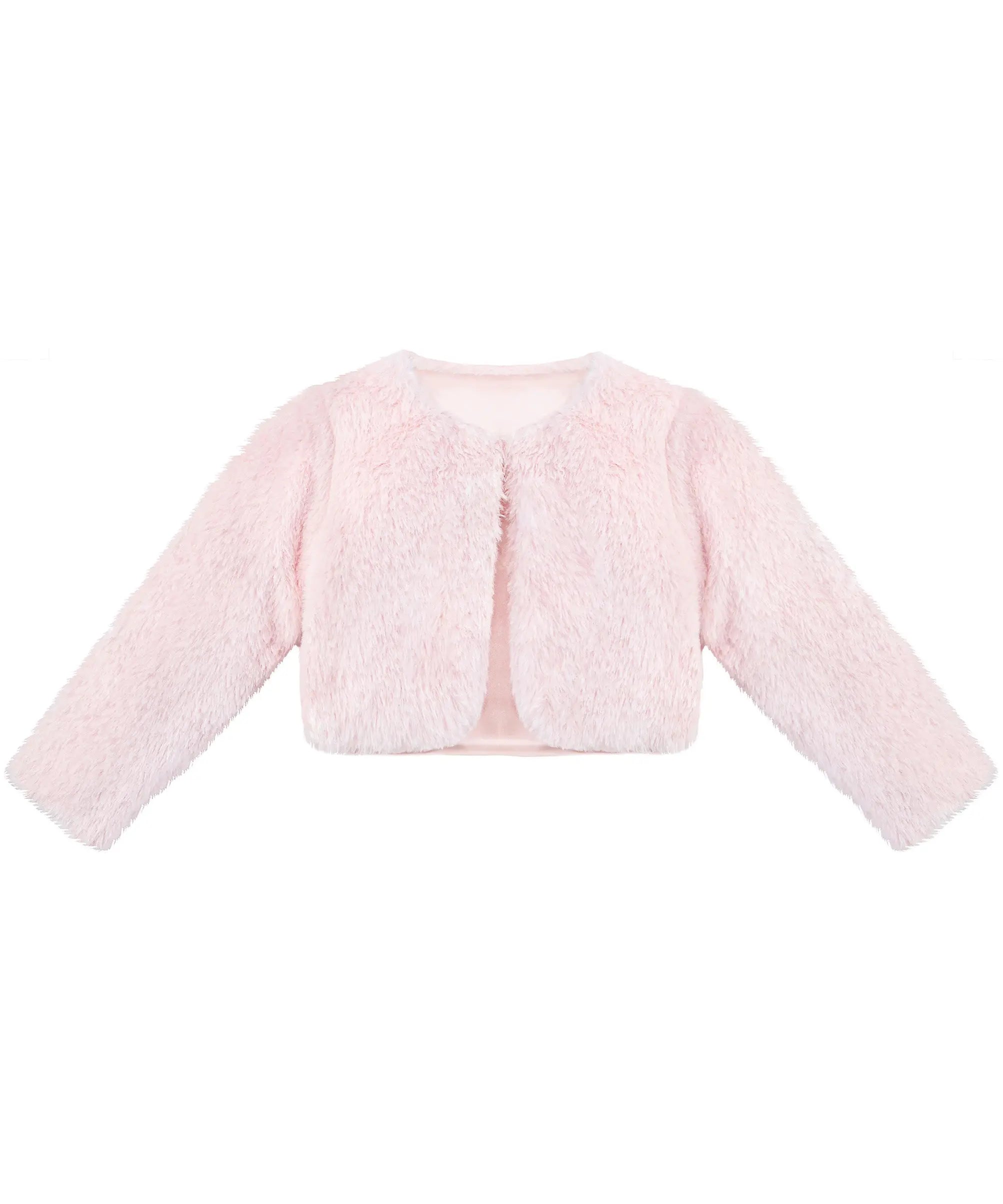 Puffy cozy girls’ bolero jacket; perfect girls christmas dress and Christmas gift ideas 