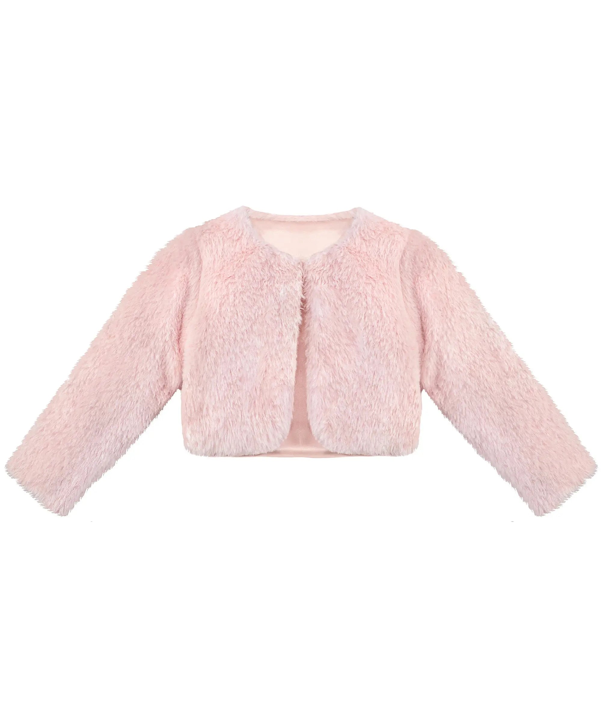 Puffy cozy girls’ bolero jacket; perfect girls christmas dress and Christmas gift ideas 