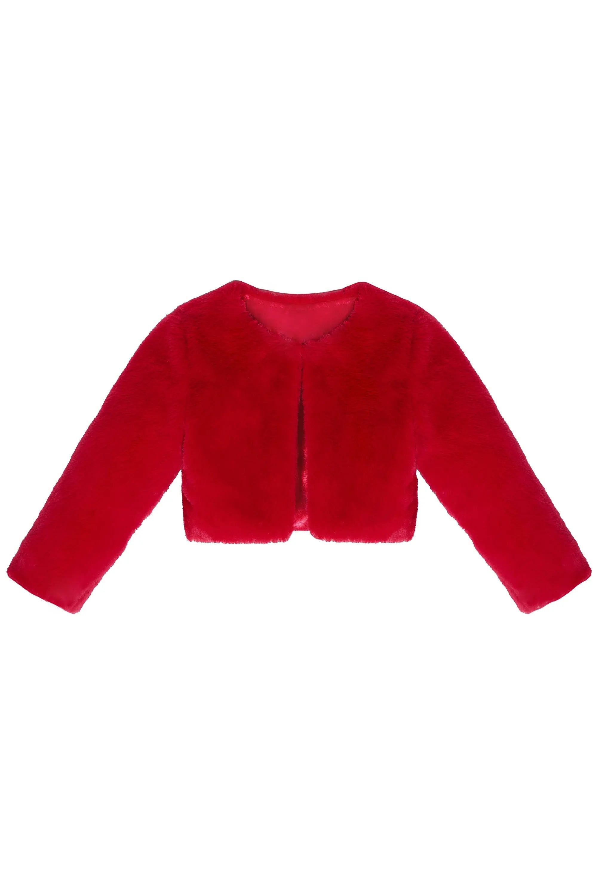 Girls' Bolero Cozy Faux Fur Jacket Shrug