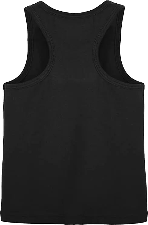 Girls' Soft Solid Cotton Blend Racerback Tank Top / 11-12 Years LILAX