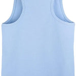 Girls' Soft Solid Cotton Blend Racerback Tank Top / 11-12 Years LILAX