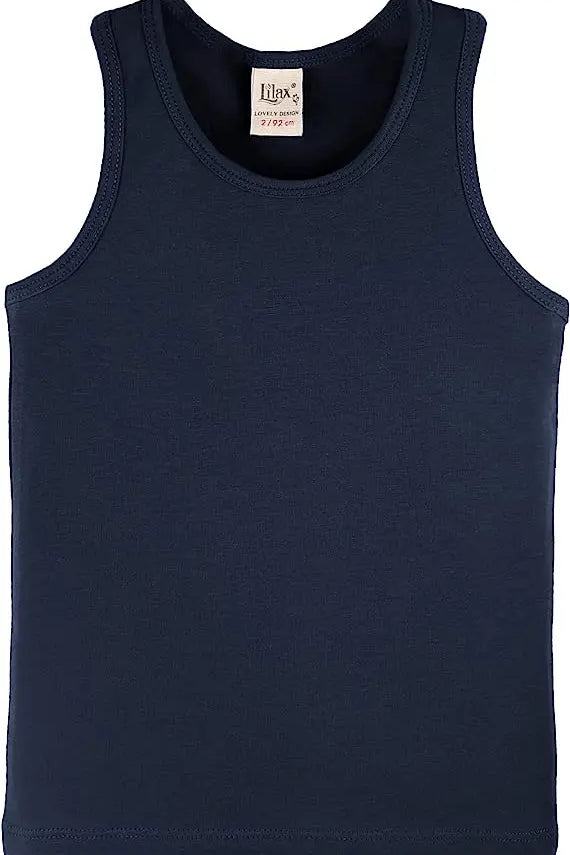 Girls' Soft Solid Cotton Blend Racerback Tank Top / 11-12 Years LILAX