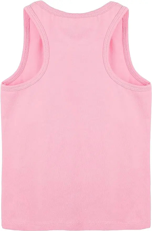 Girls' Soft Solid Cotton Blend Racerback Tank Top / 11-12 Years LILAX