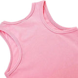 Girls' Soft Solid Cotton Blend Racerback Tank Top / 11-12 Years LILAX