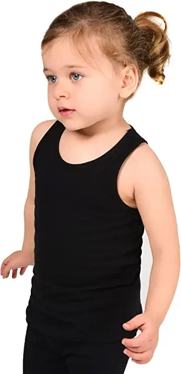 Girls' Soft Solid Cotton Blend Racerback Tank Top / 5 to 7 Years LILAX