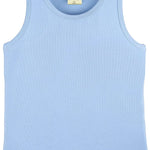 Girls' Soft Solid Cotton Blend Racerback Tank Top / 5 to 7 Years LILAX