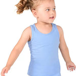 Girls' Soft Solid Cotton Blend Racerback Tank Top / 5 to 7 Years LILAX