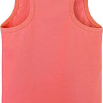 Girls' Soft Solid Cotton Blend Racerback Tank Top / 5 to 7 Years LILAX