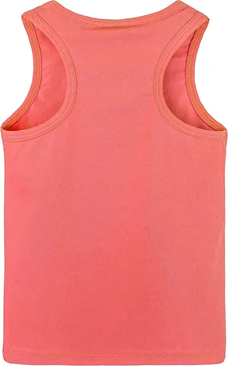 Girls' Soft Solid Cotton Blend Racerback Tank Top / 5 to 7 Years LILAX