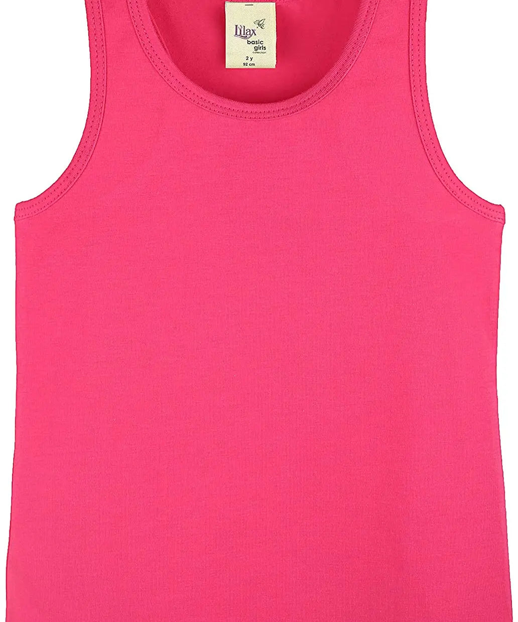 Girls cotton basic solid racerbank tanktop; best for baby girl clothes & christmas gift ideas