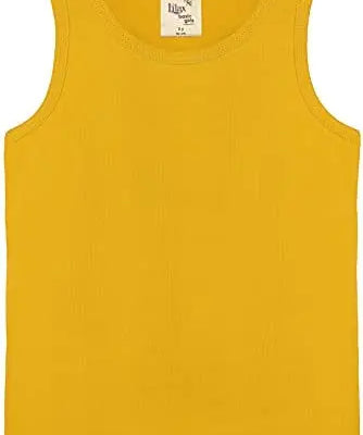 Girls cotton basic solid racerbank tanktop; best for baby girl clothes & christmas gift ideas