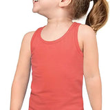 Girls cotton basic solid racerbank tanktop; best for baby girl clothes & christmas gift ideas