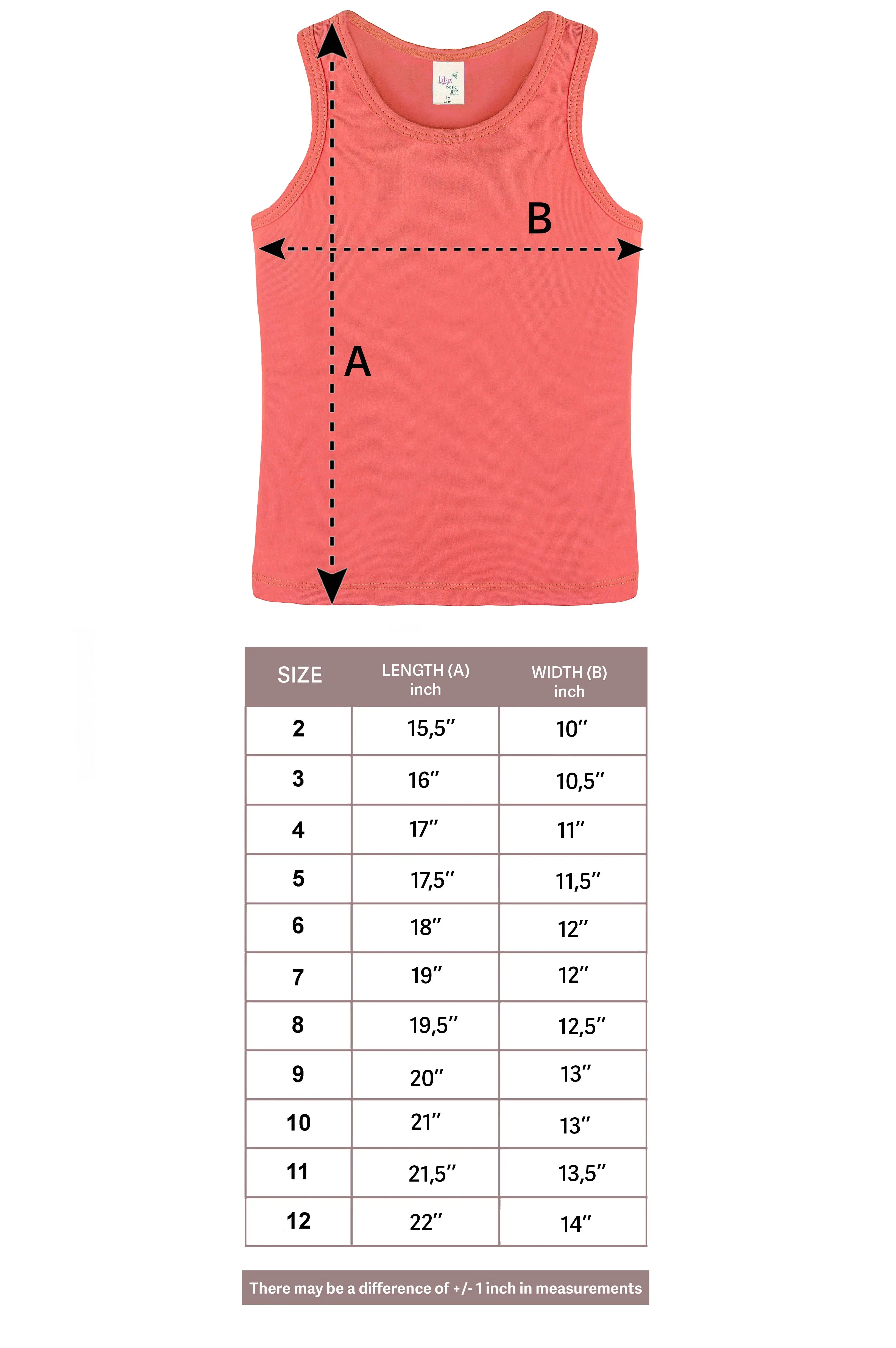 Girls cotton basic solid racerbank tanktop; best for baby girl clothes & christmas gift ideas