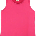 Girls cotton basic solid racerbank tanktop; best for baby girl clothes & christmas gift ideas