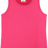 Girls cotton basic solid racerbank tanktop; best for baby girl clothes & christmas gift ideas