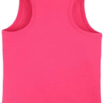 Girls cotton basic solid racerbank tanktop; best for baby girl clothes & christmas gift ideas